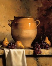 Confit Jar with Pears & Grapes