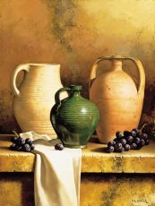 Earthenware with Grapes