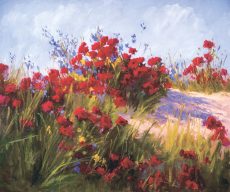 Red Poppies and Wild Flowers