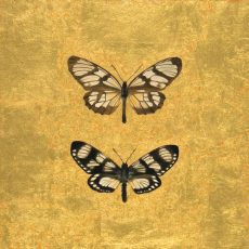 Pair of Butterflies on Gold