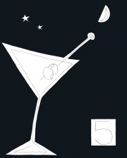 Black & White Martini I