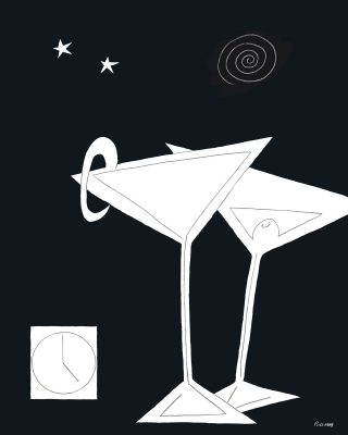 Black & White Martini II