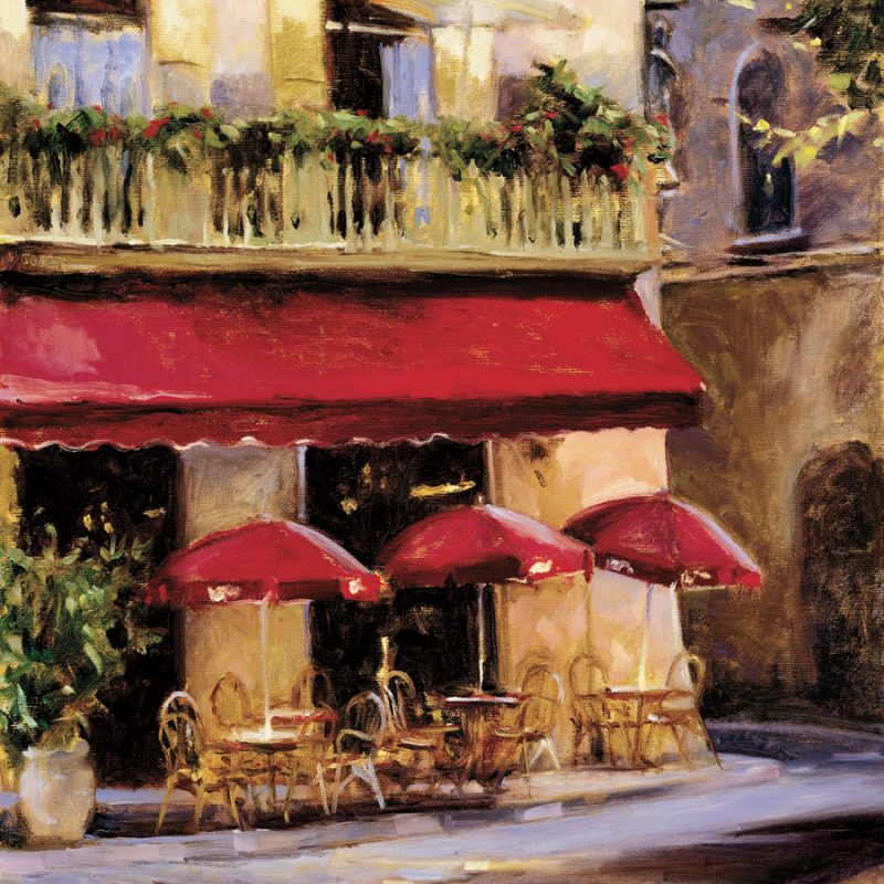 Three Red Umbrellas | Canadian Art Prints & Winn Devon Art Group Inc.